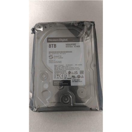 SALE OUT. | Western Digital Surveillance Hard Drive | Purple Surveillance WD85PURZ | 5640 RPM | 8000 GB | REFURBISHED
