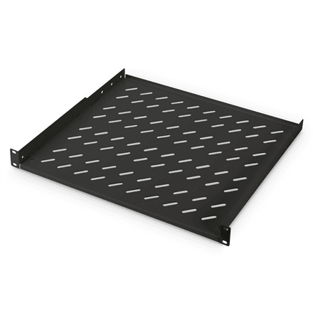 Digitus | 1U Fixed Shelf for Racks | DN-19 TRAY-1-400-SW | The shelves for fixed mounting can be installed easy on the two front 483 mm (19“) profile rails of your 483 mm (19“) network- or server cabinet. Due to their...