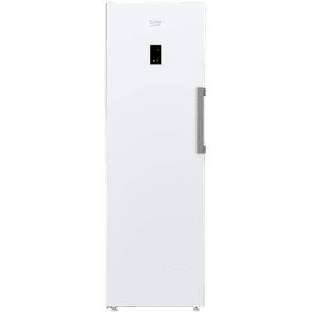 BEKO | Freezer | B3RMFNE314W | Energy efficiency class E | Upright | Free standing | Height 186.5 cm | Total net capacity 286 L | No Frost system | Display | White