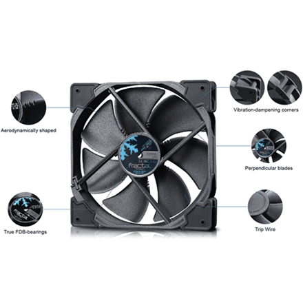 Fractal Design | Venturi HP-14 PWM | Black, Grey | Fan