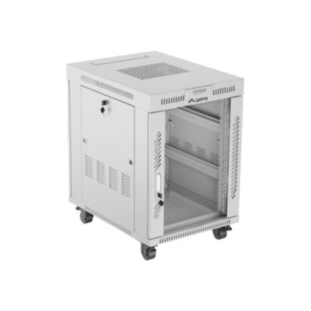 Lanberg | Rack cabinet 19" free-standing 15U/600x800 (flat pack) with glass door, LCD | FF01-6815-12SL | Grey