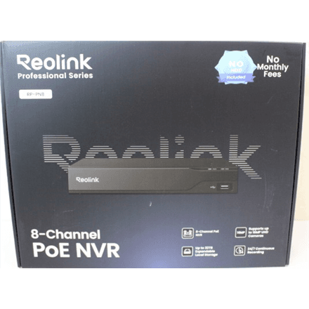 SALE OUT. Reolink RP-PN8 12-Channel* PoE NVR for 24/7 Continuous Recording | Reolink 12-Channel PoE NVR for 24/7 Continuous Recording | RP-PN8 | UNPACKED, DEMO