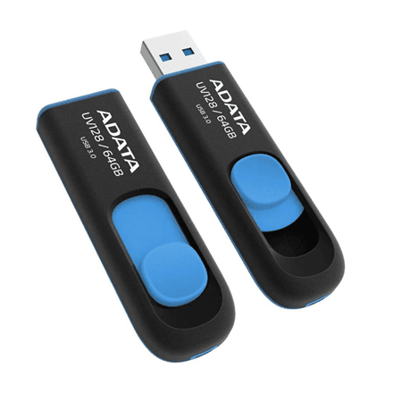 ADATA | UV128 | 64 GB | USB Type-A | Black/Blue
