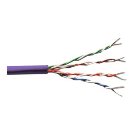 Digitus Cat.6 U/UTP installation cable, 305 m, simplex, Eca (EN 50575), AWG 23/1, 305 m paper box, SX, Purple | Digitus | Cat.6 U/UTP Installation Cable | DK-1613-VH-305