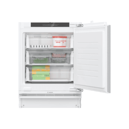 Bosch Freezer | GUN21ADE0 | Energy efficiency class E | Upright | Built-in | Height 82 cm | Total net capacity 85 L | No Frost system | White