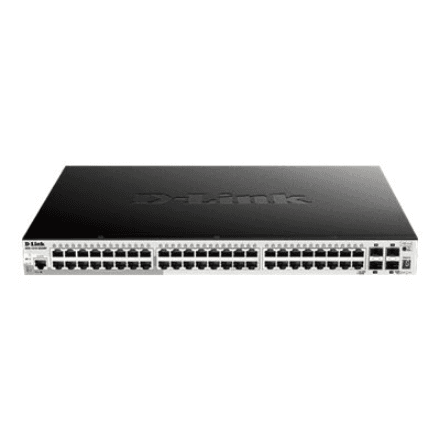 D-LINK DGS-1510-52XMP, Managed L2+ Gigabit Switch with 48 Ports 10/100/1000Base-T + 4 10GBase-X SFP+ ports | D-Link