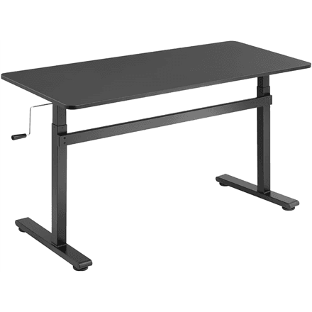 Manually adjustable sit-stand desk EO0027 | 70-117 cm | Maximum load weight 40 kg | Black