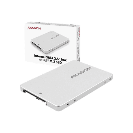 AXAGON Internal 2.5" box with SATA interface for M.2 SATA SSD | RSS-M2SD