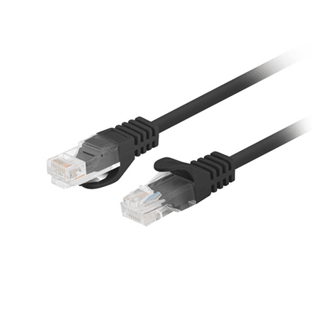 Lanberg | Patch Cord cat. 5E UTP | PCU5-10CC-0750-BK | Wire gauge: 26AWG (7 x 0,16mm) | Black