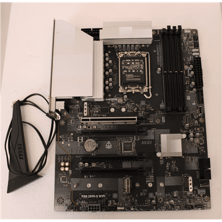 SALE OUT. MSI PRO Z890-S WIFI | Processor family Intel | Processor socket LGA1851 | DDR5 | Supported hard disk drive interfaces SATA, M.2 | Number of SATA connectors 4 | USED, REFURBISHED, WITHOUT ACCESSORIES, ONLY BA...