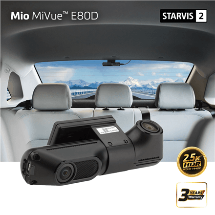 Mio MiVue E80D HDR Dual Rear Camera