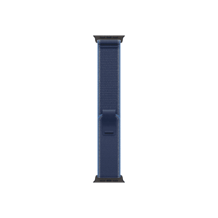Apple | 49mm Blue/Bright Blue Trail Loop - S/M - Black Titanium Finish