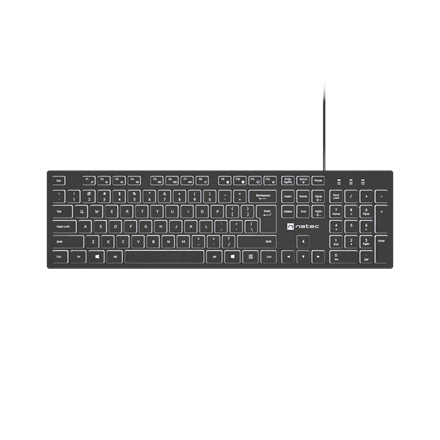 Natec | Herring Glow | Keyboard | Wired | US | Black