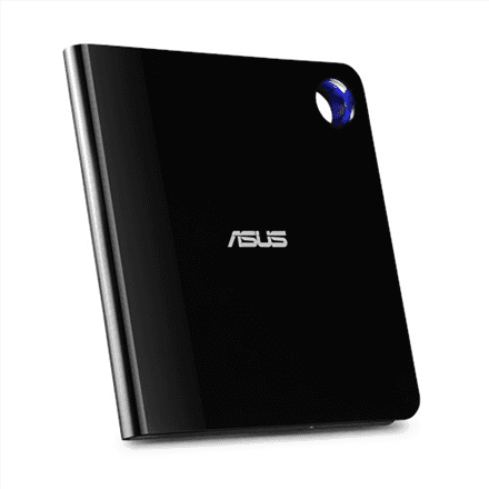 Asus | Interface USB 3.1 Gen 1 | CD read speed 24 x | CD write speed 24 x | Black | Ultra-slim Portable USB 3.1 Gen 1 Blu-ray burner with M-DISC support for lifetime data backup, compatible with USB Type-C and Type-A...