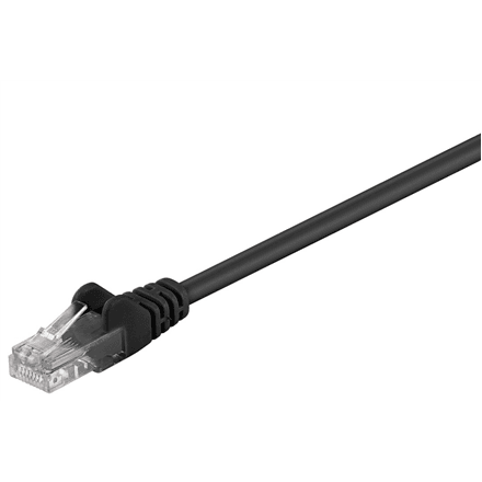 Goobay | CAT 5e patch cable, U/UTP | 68647 | Black – nuotrauka 1