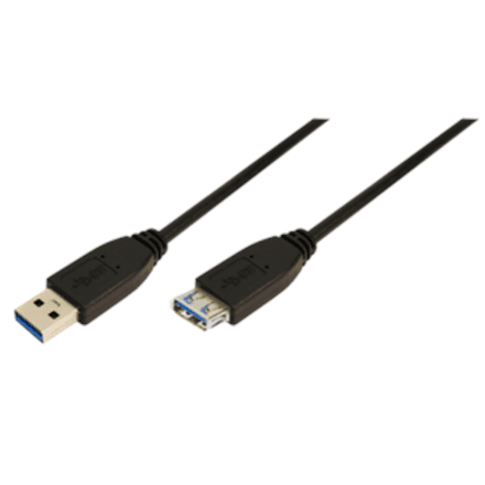 Logilink | 1m USB A - USB A 3.0 F/M | USB A | USB A – image 1