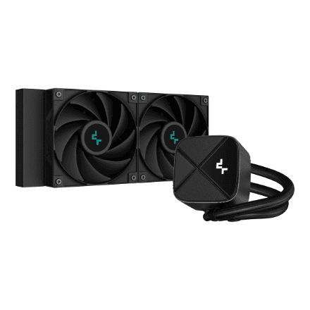 Deepcool | Digital Liquid CPU Cooler | LS520S ZERO DARK | Intel, AMD – image 1