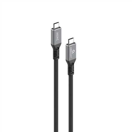 Cablexpert Premium USB4 Type-C charging and data cable, 40 Gbps, 240 W, 0.3 m | CCBP-USB4-CMCM240-0.3M – nuotrauka 1