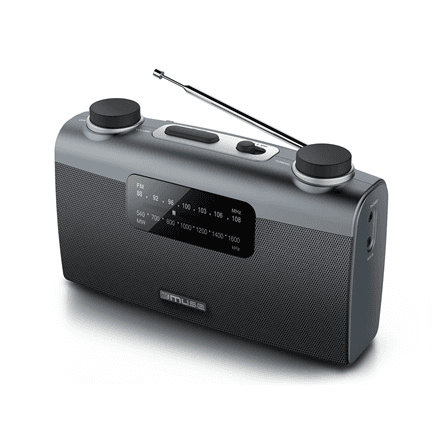 Muse | Portable radio | M-058R | AUX in | Black – image 1