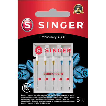 Singer | Embroidery Needle ASST 5PK – image 1