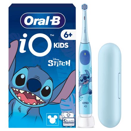 Oral-B Electric Toothbrush with Travel Case, 6Y+ · iO Kids Disney Stitch · Rechargeable – nuotrauka 1