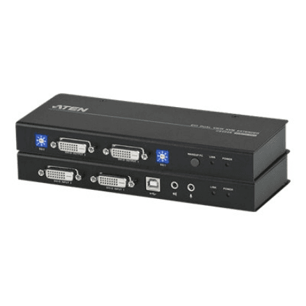 Aten CE604 USB DVI Dual View Cat 5 KVM Extender · Aten · USB DVI Dual View Cat 5 KVM Extender – image 1