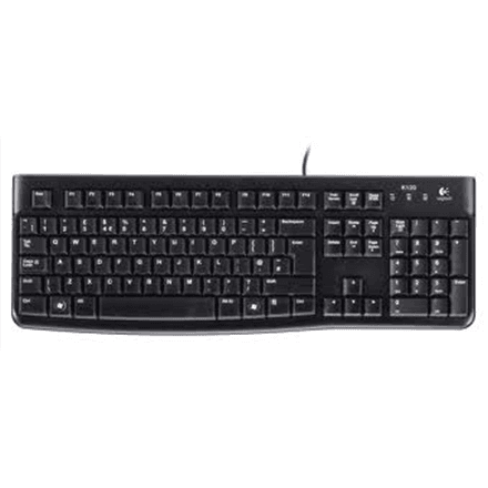 Logitech | K120 | Standard | Wired | EN/LT | Black | • Keyboard• User documentation – nuotrauka 1