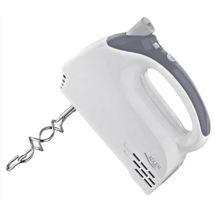 Adler | Mixer | AD 4201 g | Hand Mixer | 300 W | Number of speeds 5 | Turbo mode | White – nuotrauka 1