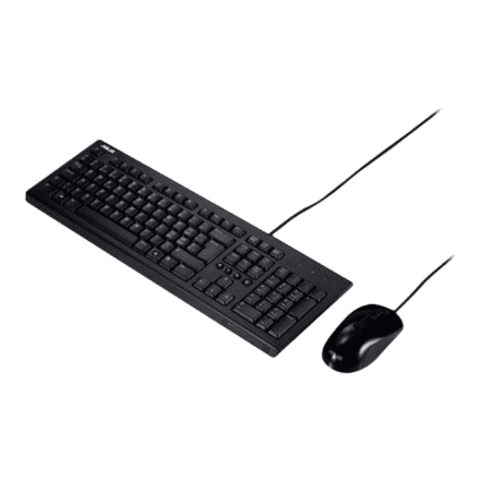 Asus U2000 | Keyboard and Mouse Set | Wired | US | Black – image 1