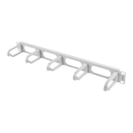 Lanberg 19" cable management panel 5 rings - type B 1U | AK-1205-S | Grey – nuotrauka 1