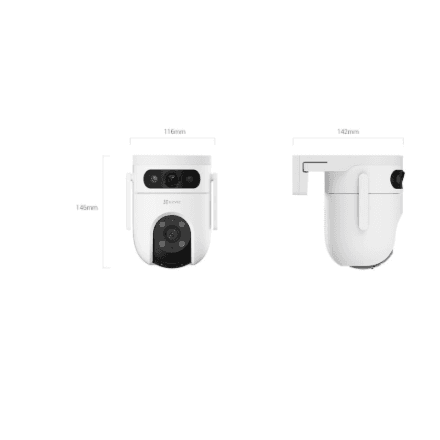 EZVIZ IP Camera CS-H9C (5MP+5MP) 4mm Color night vision,Human/Vehicle detection,Smart tracking iki 8m,Active defense,two way talk, 8xdigital | EZVIZ – nuotrauka 1