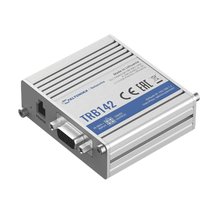 Teltonika TRB142003000 Gateway, 2G/3G/4G LTE (Cat 1), Equipped with RS232 for serial communication · Teltonika · LTE Gateway – nuotrauka 1