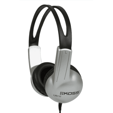 Koss | Headphones | UR10 | Wired | On-Ear | Silver/Black – image 1