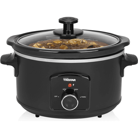 Tristar | Slowcooker | VS-3915 | 180 W | 3.5 L | Number of programs 3 | Black – image 1