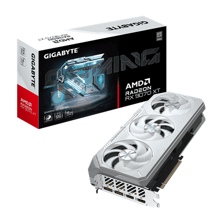 Gigabyte Radeon RX 9070 XT GAMING OC ICE 16G · AMD · 16 GB – nuotrauka 1