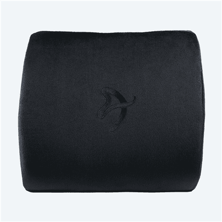 Arozzi Lumbar Support Pillow | Velvet polyester | Black – nuotrauka 1