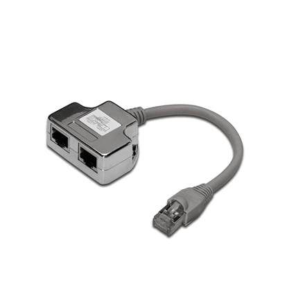 Digitus CAT 5e patch cable adapter, 2x CAT 5e, shielded – image 1