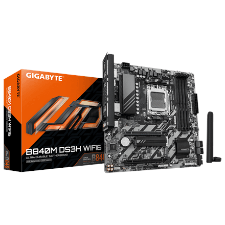 Gigabyte B840M DS3H WIFI6 (rev. 1.1) · Processor family AMD · Processor socket AM5 – nuotrauka 1