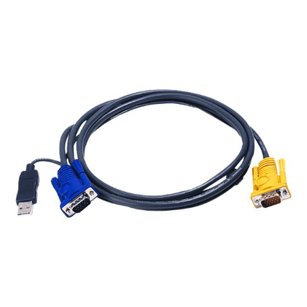 Aten | USB KVM Cable with 3 in 1 SPHD and built-in PS/2 to USB converter, 3 m | 2L-5203UP – image 1