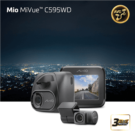Mio MiVue C595WD (T30 rear cam), Full HD, STARVIS, Speedcam | GPS | Wi-Fi – image 1