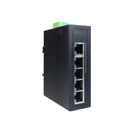 Digitus | Industrial 5 Port Gigabit Switch | DN-651107 | Unmanaged | DIN rail mountable – image 1