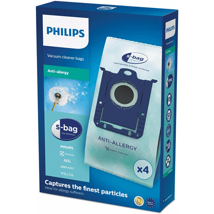 Philips | Vacuum cleaner bags, S-bag | FC8022/04 | 4 pc(s) – nuotrauka 1