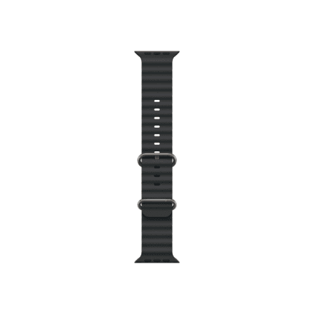 Apple | 49mm Black Ocean Band - Natural Titanium Finish – image 1
