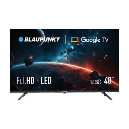 Blaupunkt | LED TV | 40FGC5501S | 1920 x 1080 | Smart TV | Google TV | Black – nuotrauka 1