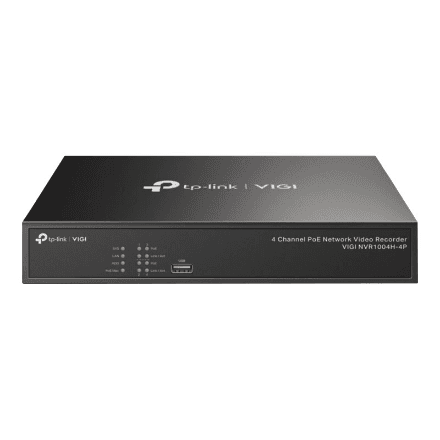 TP-LINK | PoE+ Network Video Recorder | VIGI NVR1004H-4P | 1 | 4-Channel – image 1