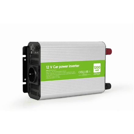 EnerGenie | 12 V Car power inverter, 1200 W | EG-PWC1200-01 – nuotrauka 1