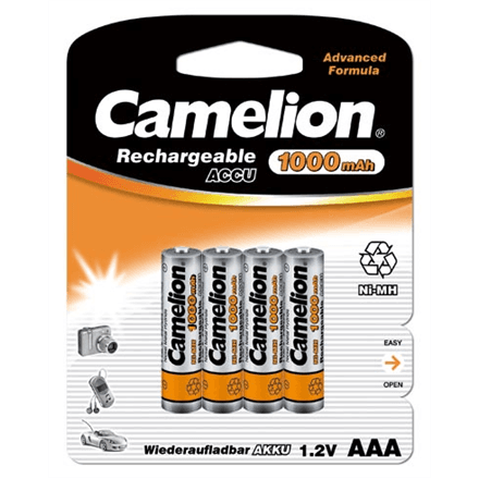 Camelion | AAA/HR03 | 1000 mAh | Rechargeable Batteries Ni-MH | 4 pc(s) – image 1
