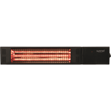 SUNRED | Heater | RDS-15W-B, Fortuna Wall | Infrared | 1500 W | Black | IP55 – image 1