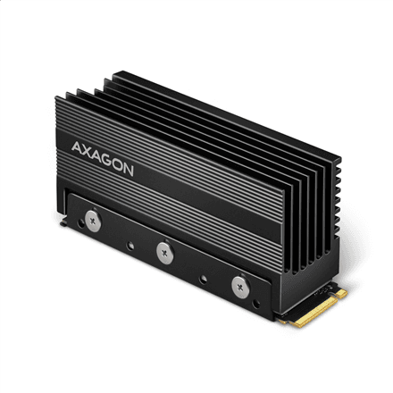 AXAGON Passive aluminum heatsink for single-sided and double-sided M.2 SSD disks, size 2280, height 36 mm | CLR-M2XL – image 1