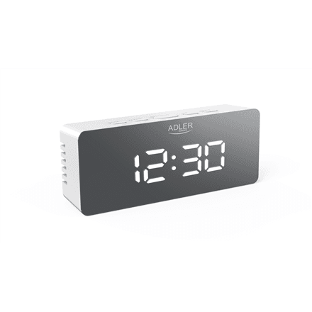 Adler | Alarm Clock | AD 1189W | Alarm function | White – nuotrauka 1